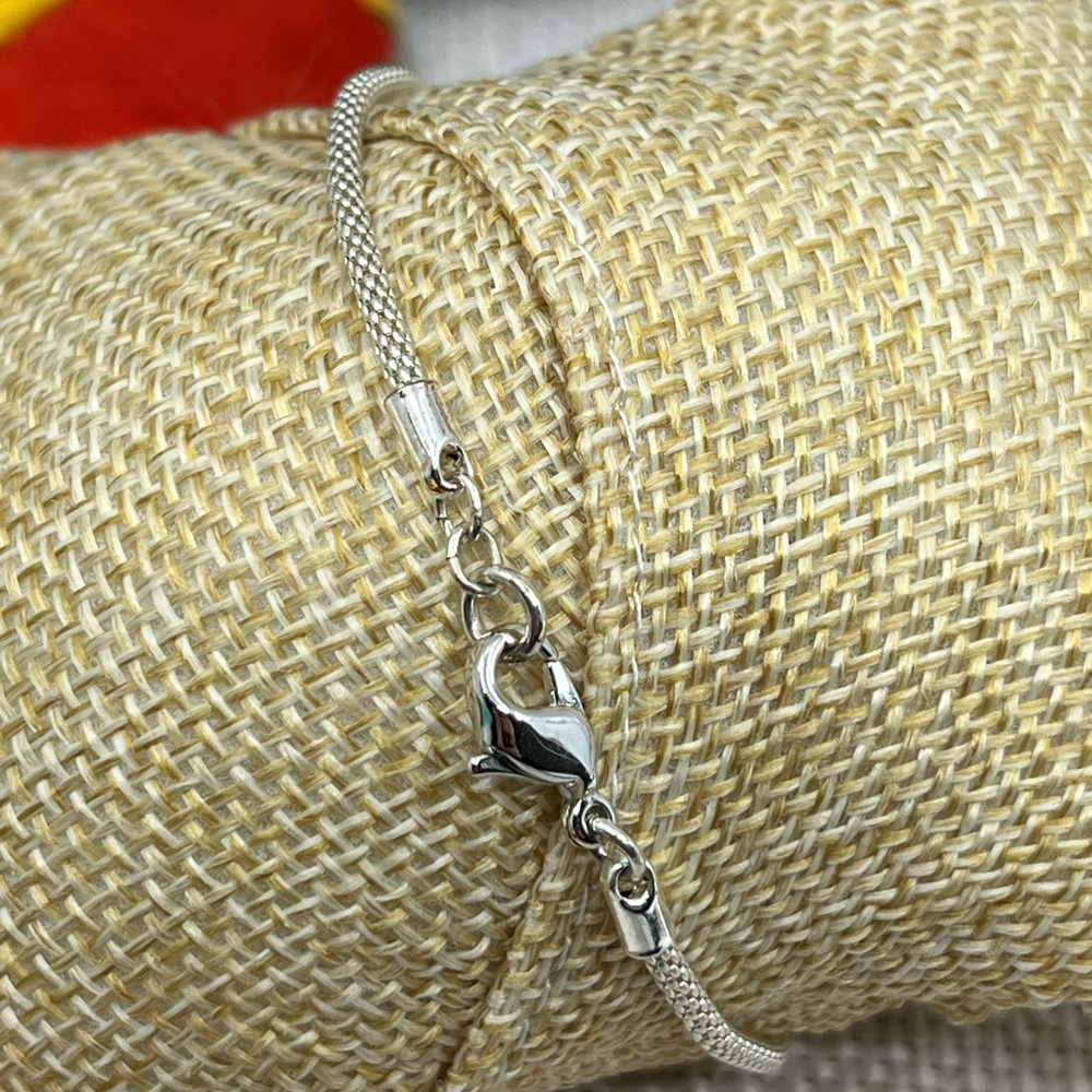 Vintage Monet Silver-Tone Mesh Bracelet - 7.25” - Picture 5 of 14